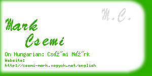 mark csemi business card